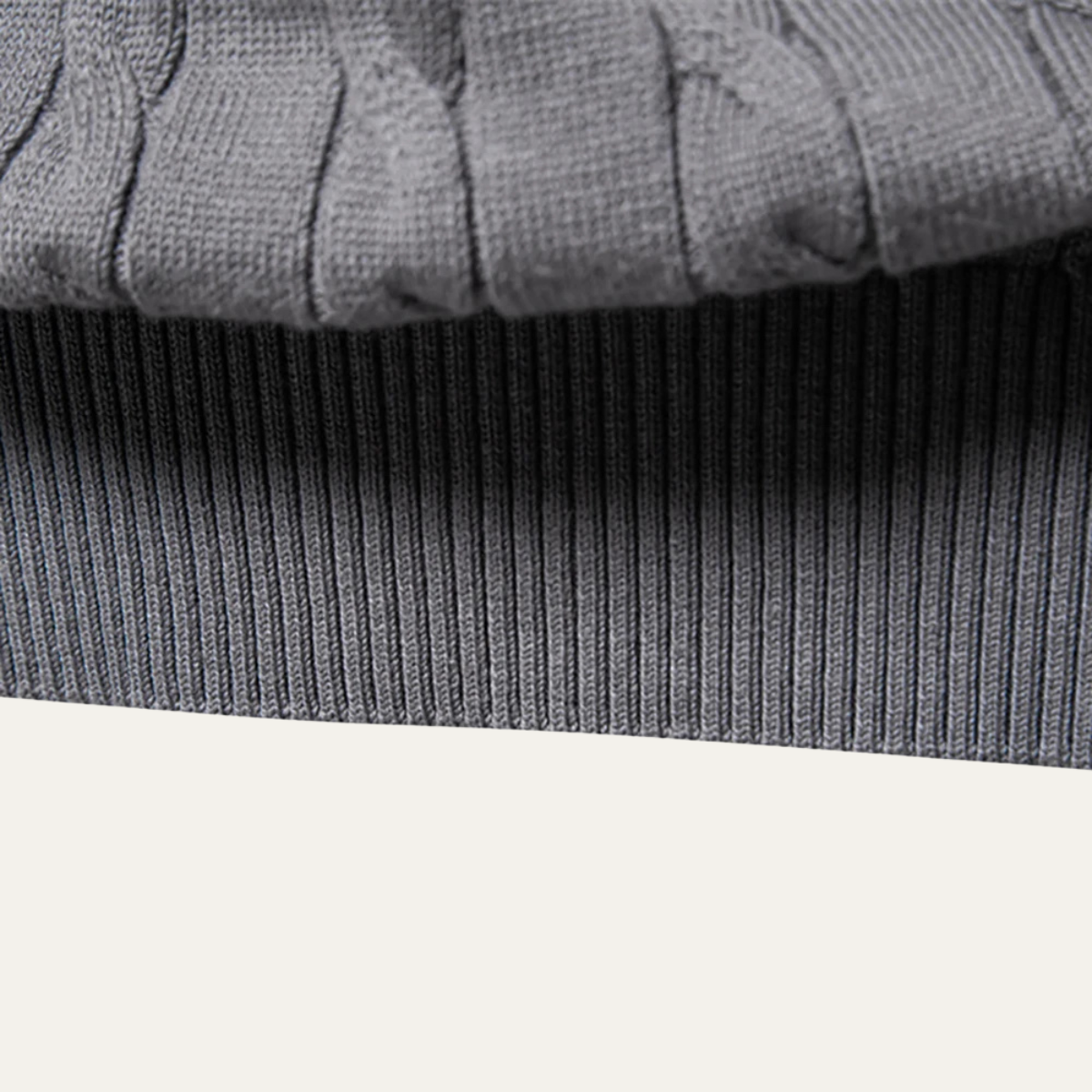 Men’s Cable-Knit Crewneck Sweater