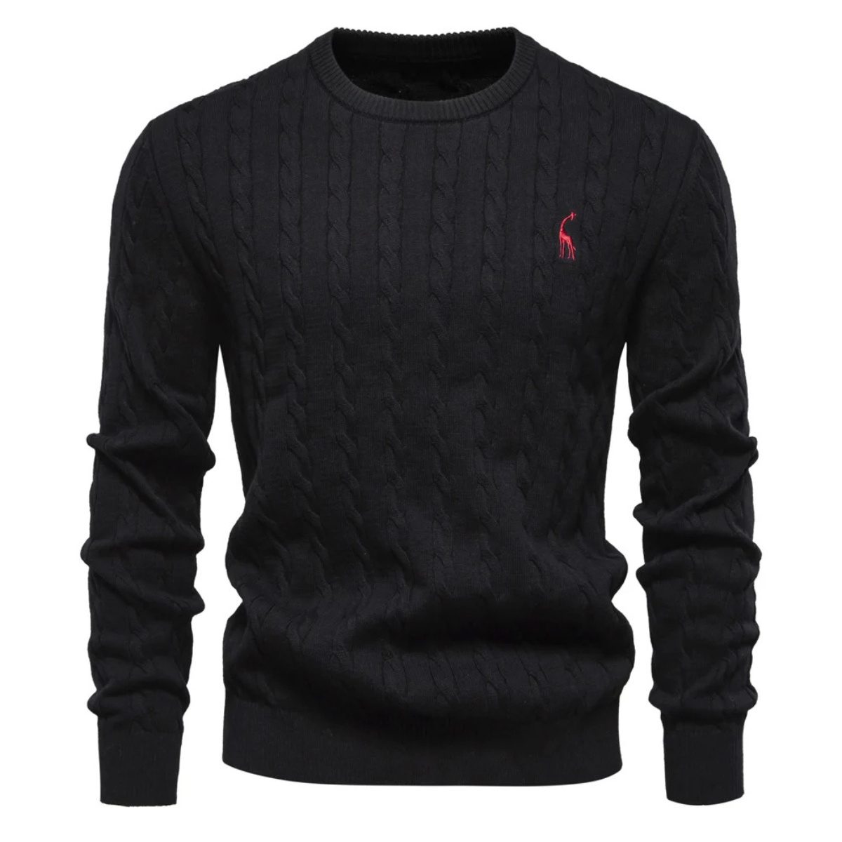 Men’s Cable-Knit Crewneck Sweater