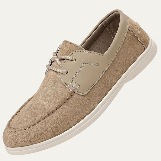 Men’s Suede and Leather Boat Shoe