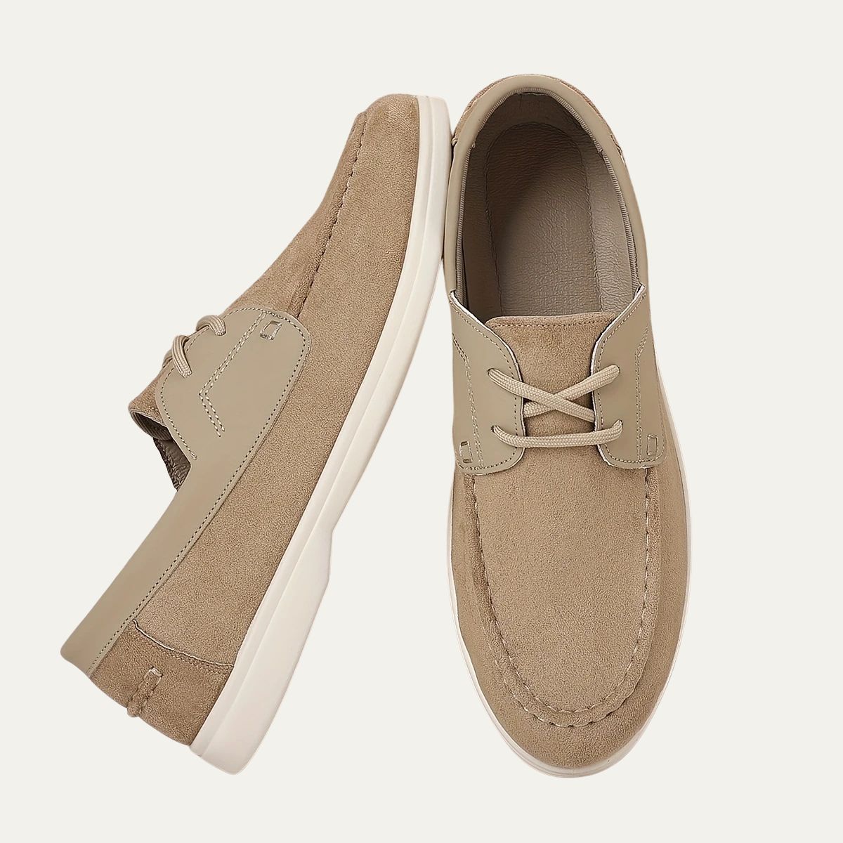 Men’s Suede and Leather Boat Shoe