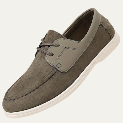 Men’s Suede and Leather Boat Shoe