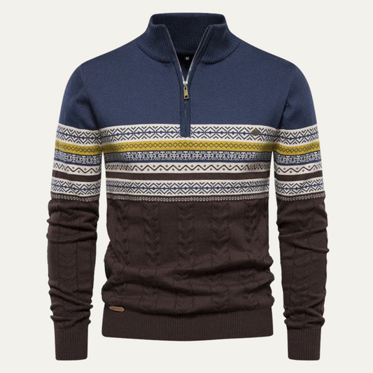 Men’s Retro Quarter-Zip Sweater