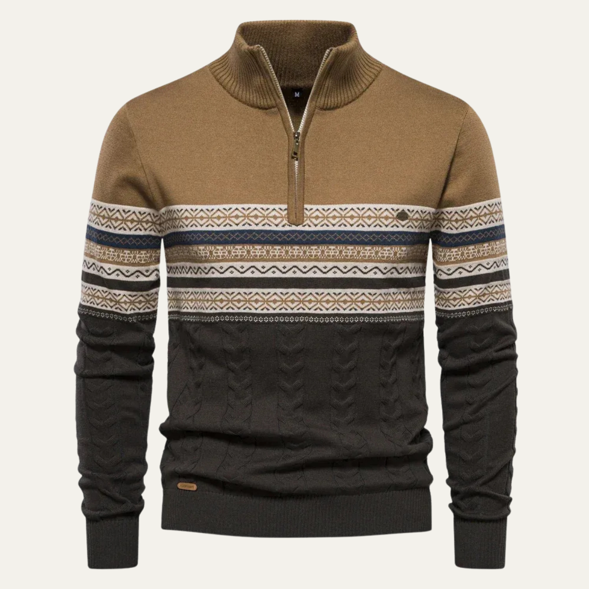 Men’s Retro Quarter-Zip Sweater