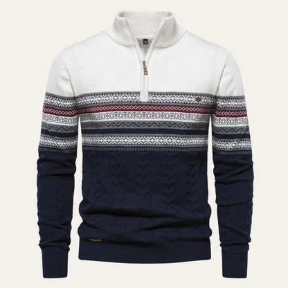 Men’s Retro Quarter-Zip Sweater