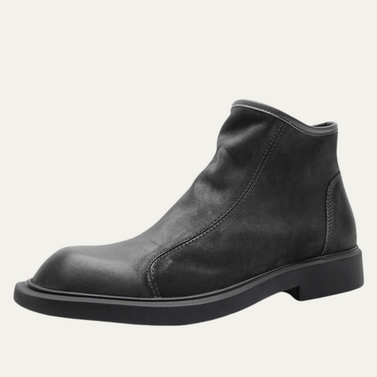 Men’s Sleek Leather Ankle Boots