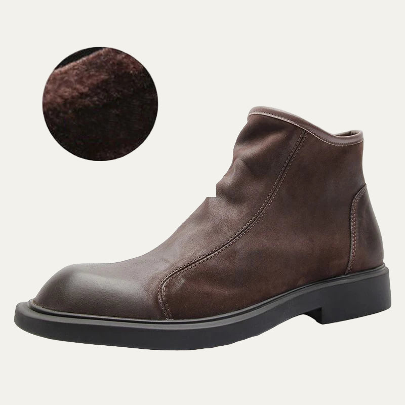Men’s Sleek Leather Ankle Boots