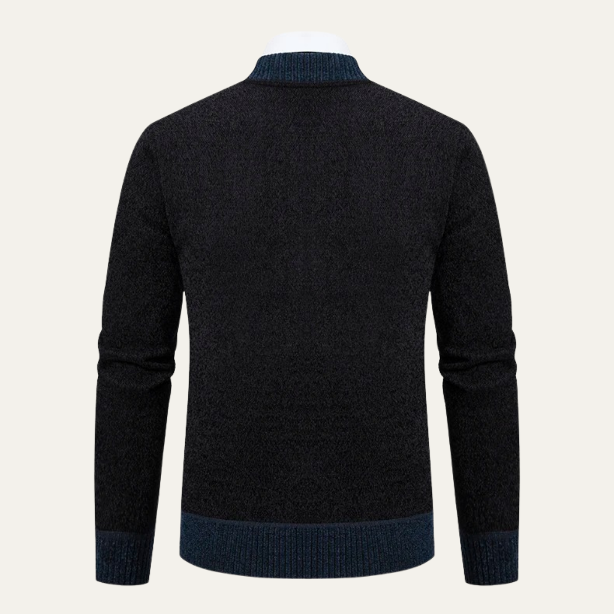 Men’s Embroidered Zip-Up Sweater