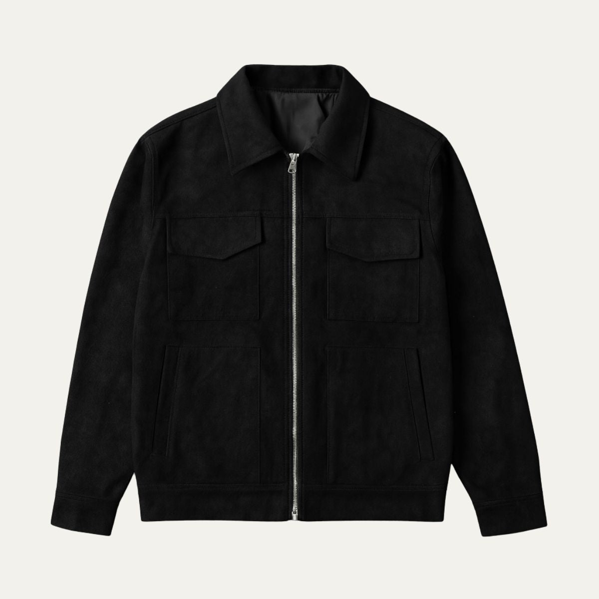 Men’s Suede Utility Trucker Jacket