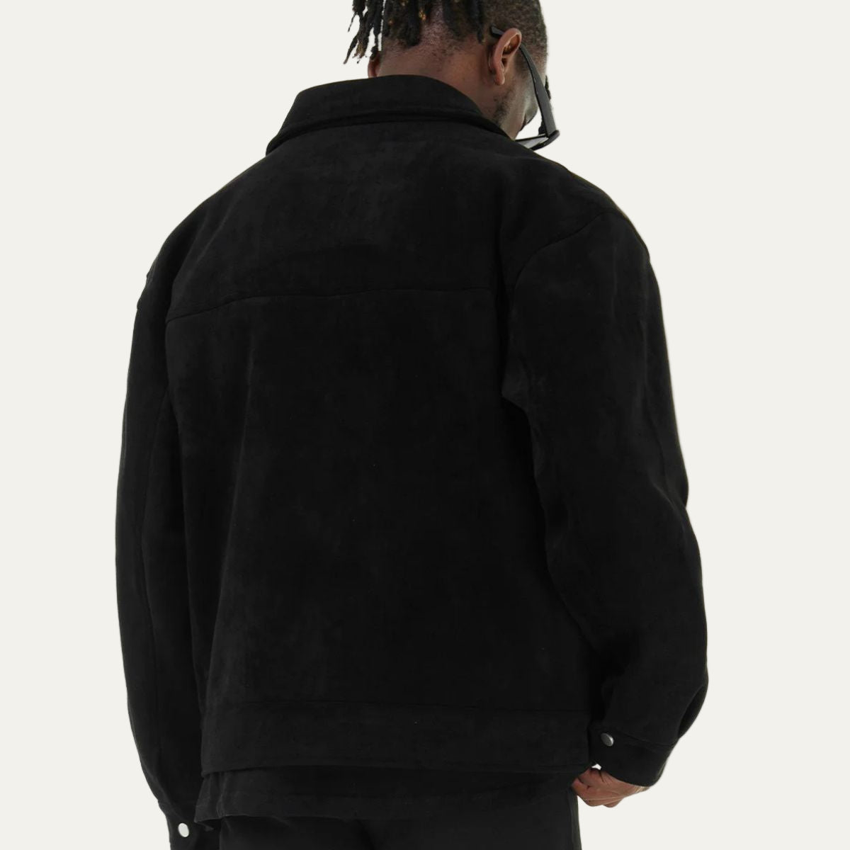 Men’s Suede Utility Trucker Jacket