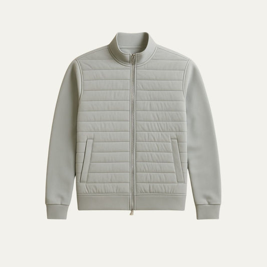 Men’s Quilted Hybrid Bomber Jacket