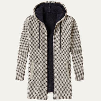 Men’s Long-Line Hooded Cardigan