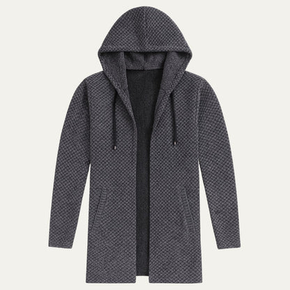 Men’s Long-Line Hooded Cardigan