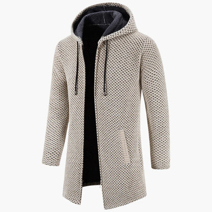 Men’s Long-Line Hooded Cardigan