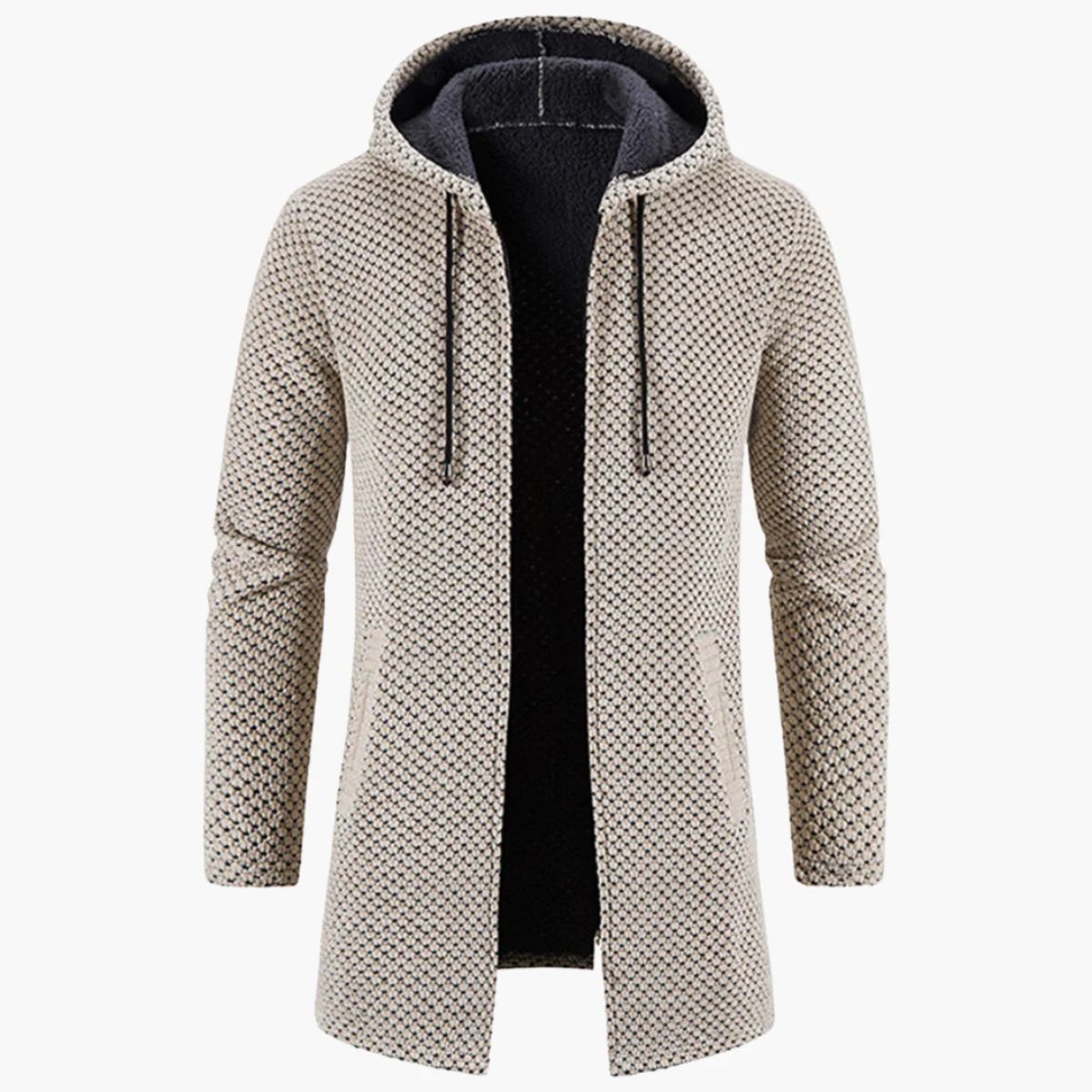 Men’s Long-Line Hooded Cardigan