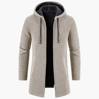 Men’s Long-Line Hooded Cardigan