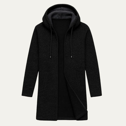Men’s Long-Line Hooded Cardigan