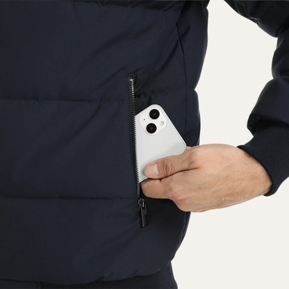 Men’s Classic Quilted Bomber Puffer Jacket