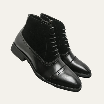 Men’s Polished Leather Ankle Boots