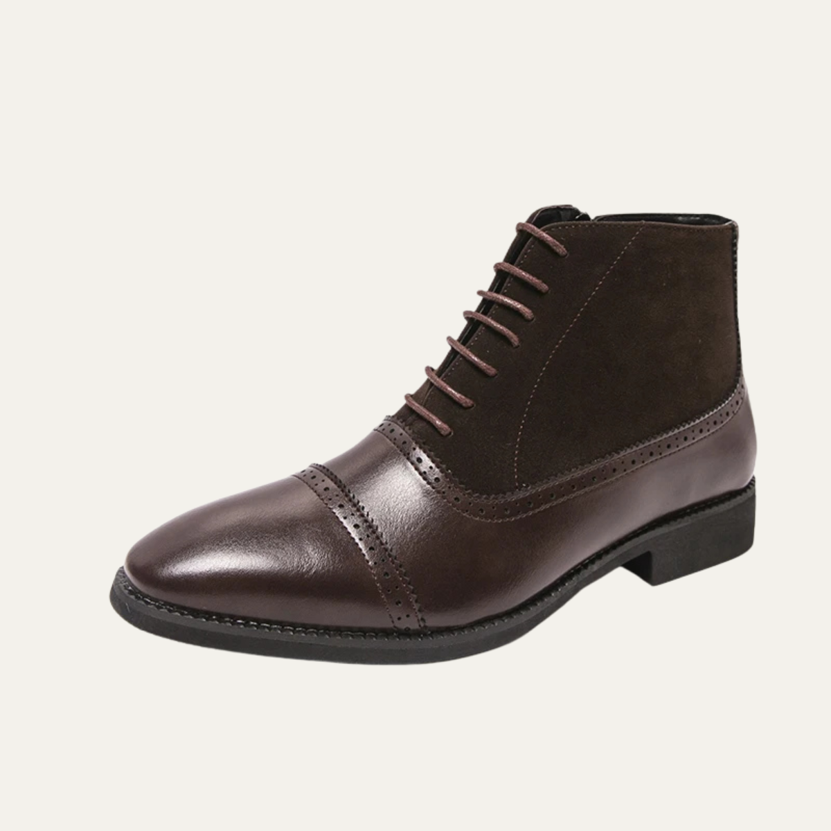 Men’s Polished Leather Ankle Boots