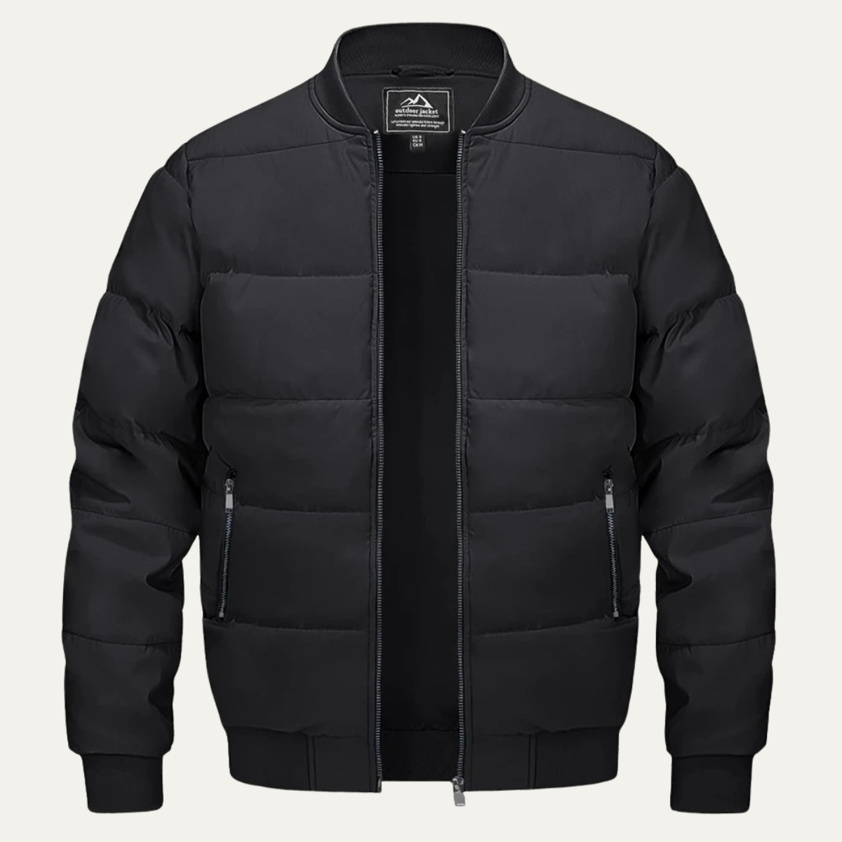 Men’s Winter Quilted Bomber Puffer Jacket