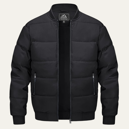 Men’s Winter Quilted Bomber Puffer Jacket