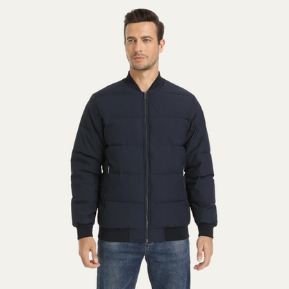 Men’s Winter Quilted Bomber Puffer Jacket