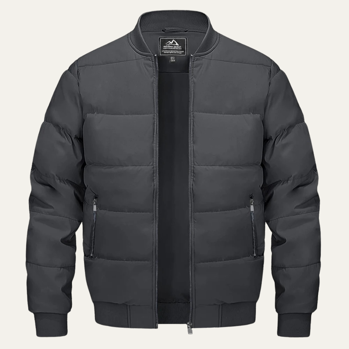 Men’s Winter Quilted Bomber Puffer Jacket