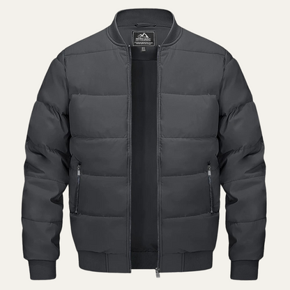 Men’s Winter Quilted Bomber Puffer Jacket