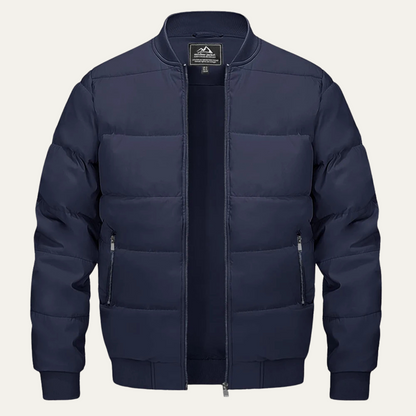 Men’s Winter Quilted Bomber Puffer Jacket