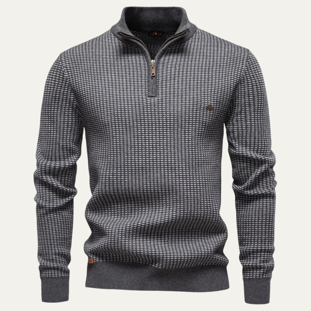 Men’s Textured Half Zip Pullover