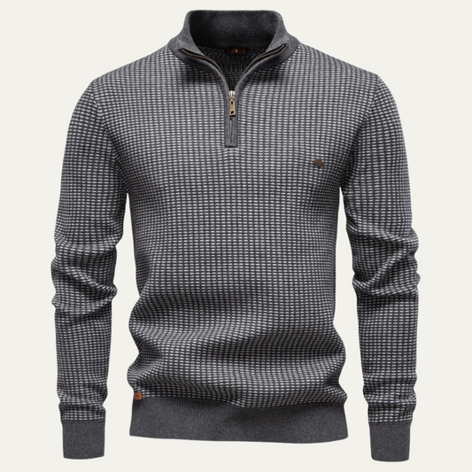Men’s Textured Half Zip Pullover