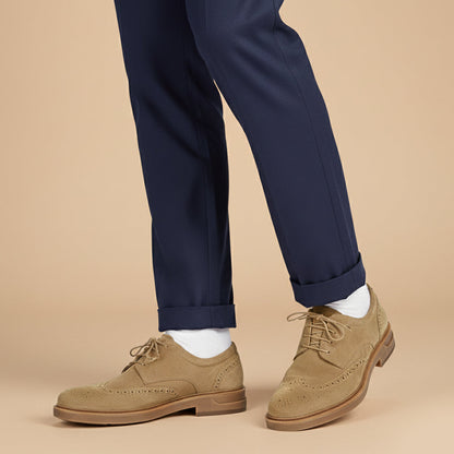 Men’s Smart Suede Wingtip Brogues
