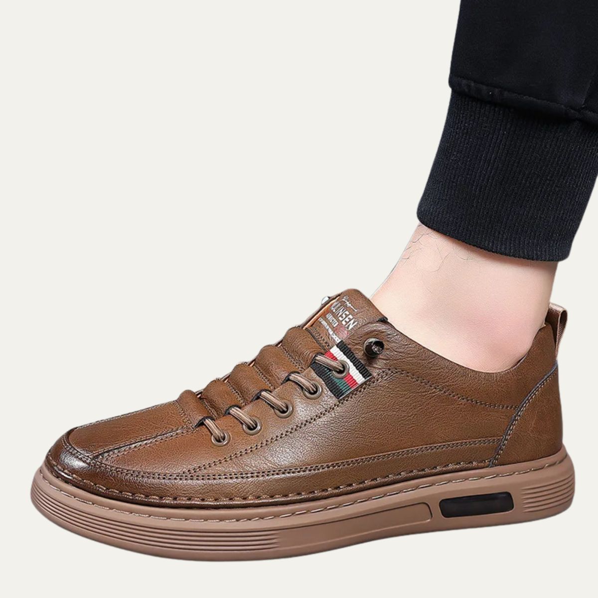 Men’s Casual Leather Low-Top Sneakers