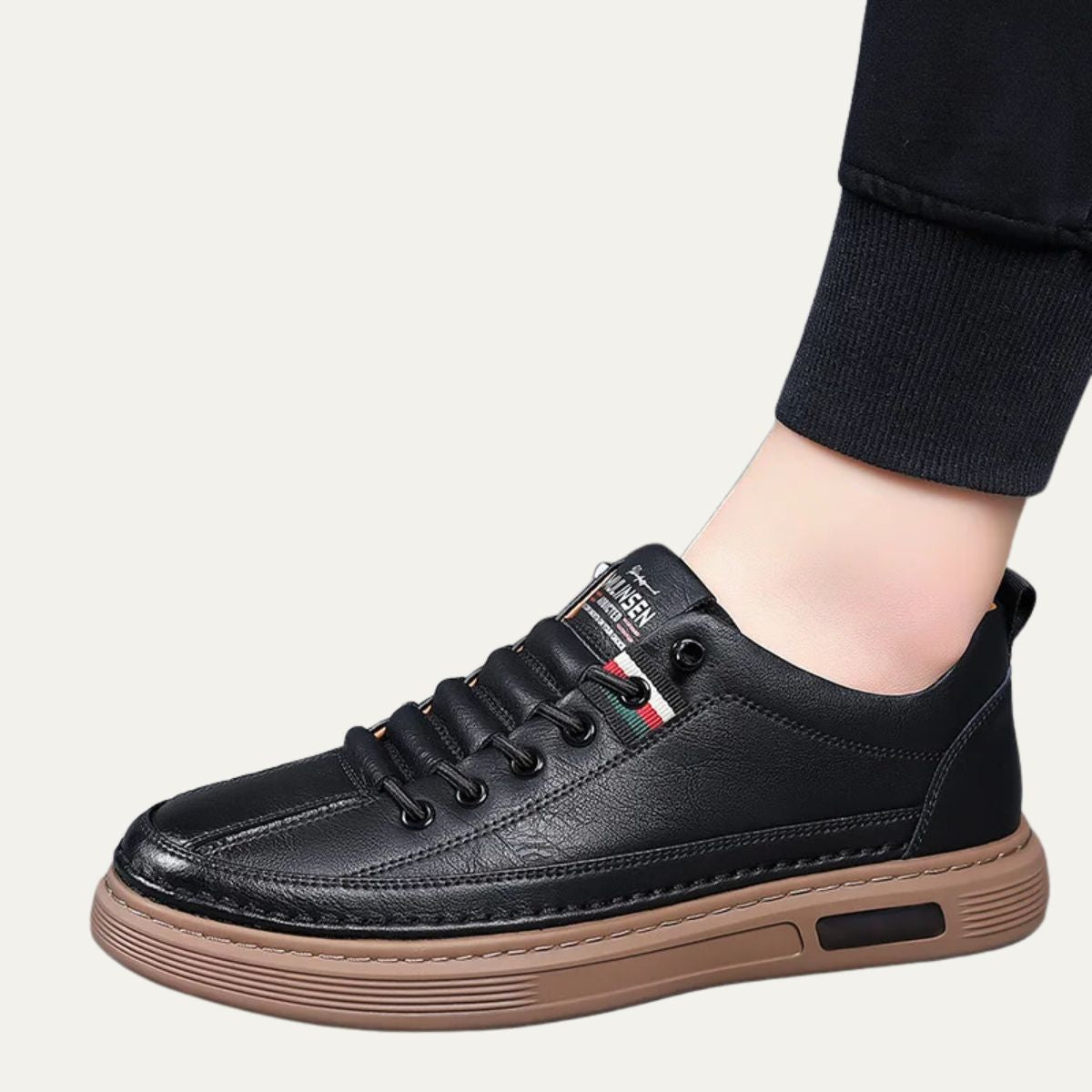 Men’s Casual Leather Low-Top Sneakers