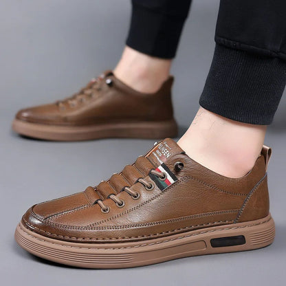 Men’s Casual Leather Low-Top Sneakers