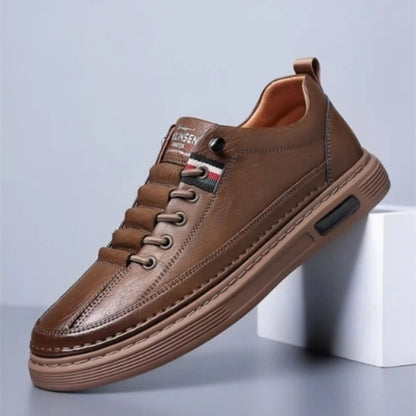 Men’s Casual Leather Low-Top Sneakers