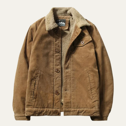 Men’s Rugged Faux-Shearling Lined Jacket