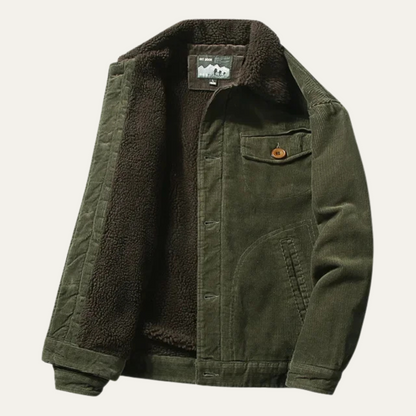 Men’s Rugged Faux-Shearling Lined Jacket