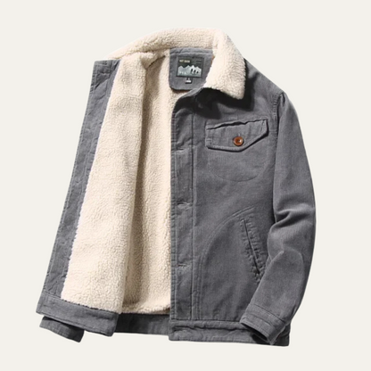 Men’s Rugged Faux-Shearling Lined Jacket