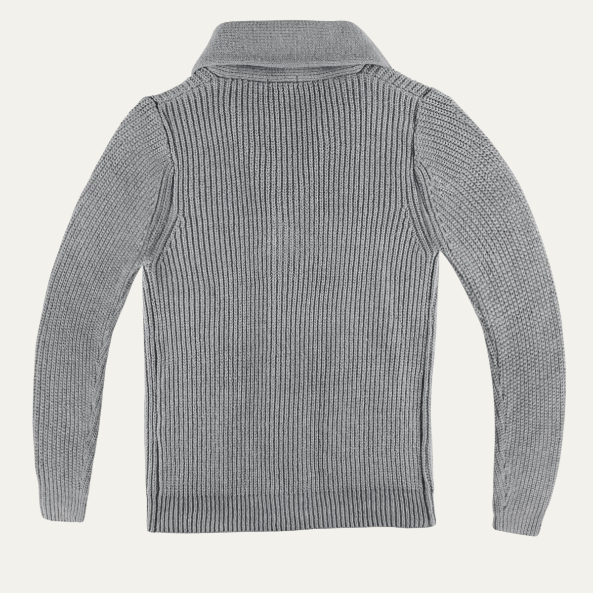 Men’s Chunky Ribbed Shawl Collar Cardigan