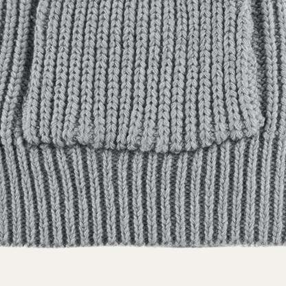 Men’s Chunky Ribbed Shawl Collar Cardigan