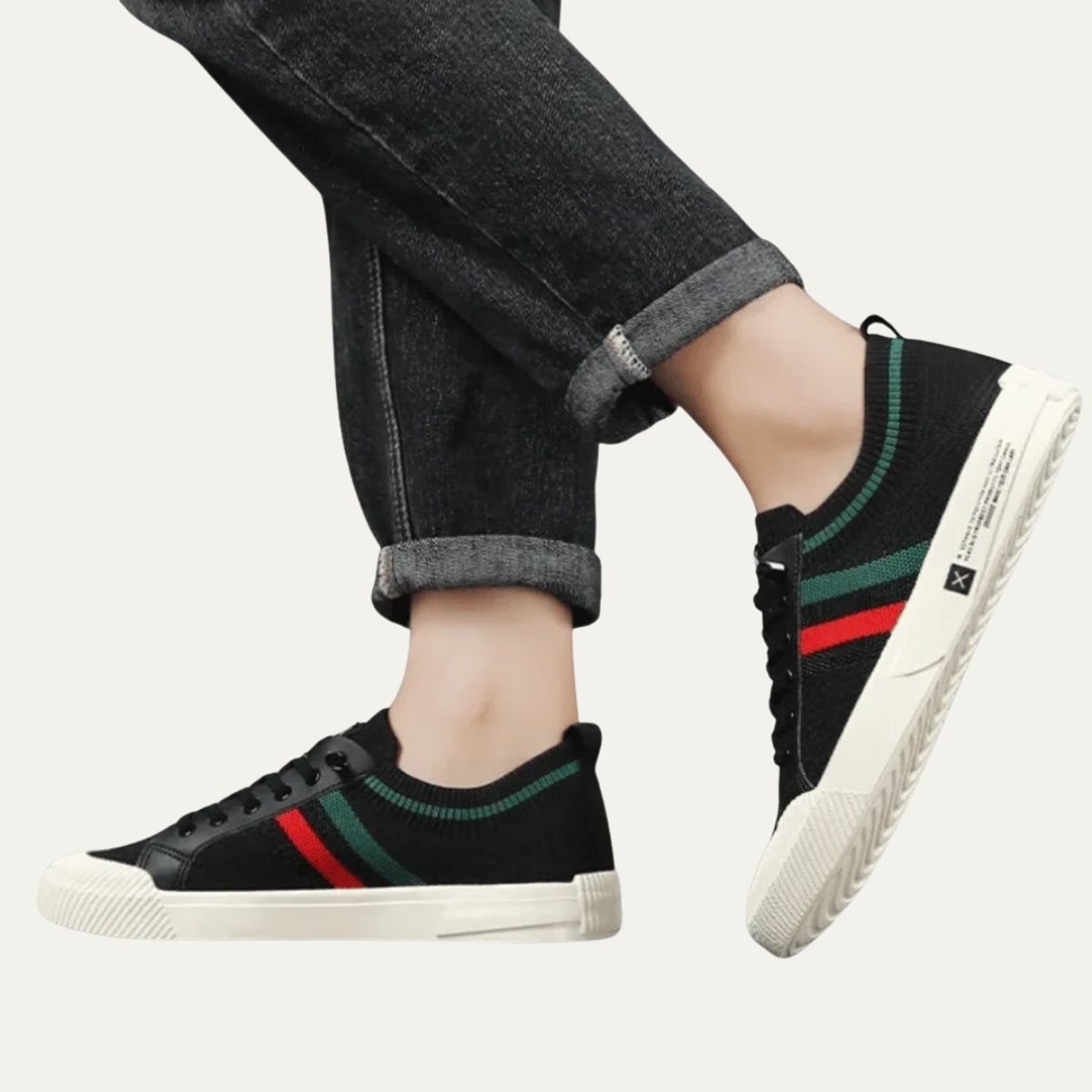 Men’s Knit Sneaker with Lace-Up Front