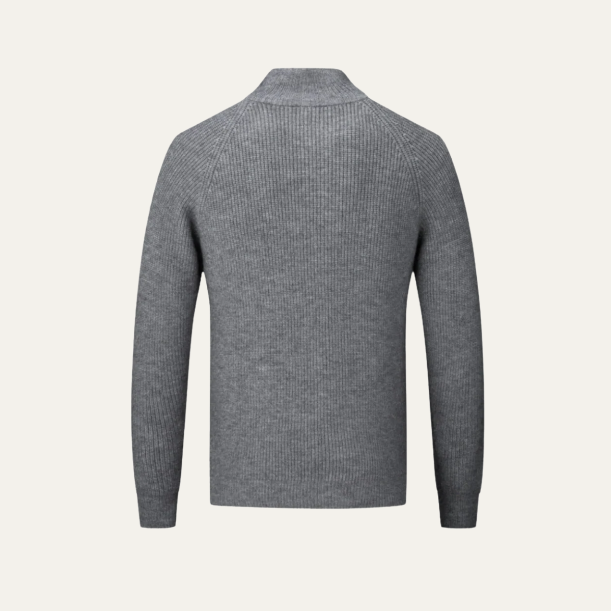 Men’s Full-Zip Cardigan with Stand-Up Collar