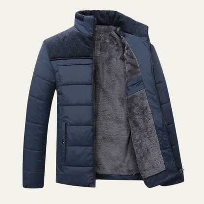 Men’s Quilted Sherpa-Lined Puffer Jacket