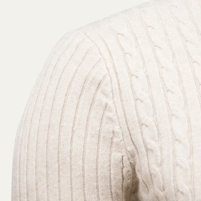 Men’s Soft Elastic Rib Turtleneck Sweater