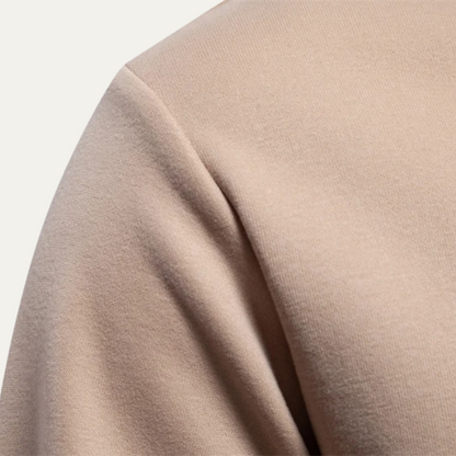 Men’s Crewneck Sweatshirt with Zipper Pocket