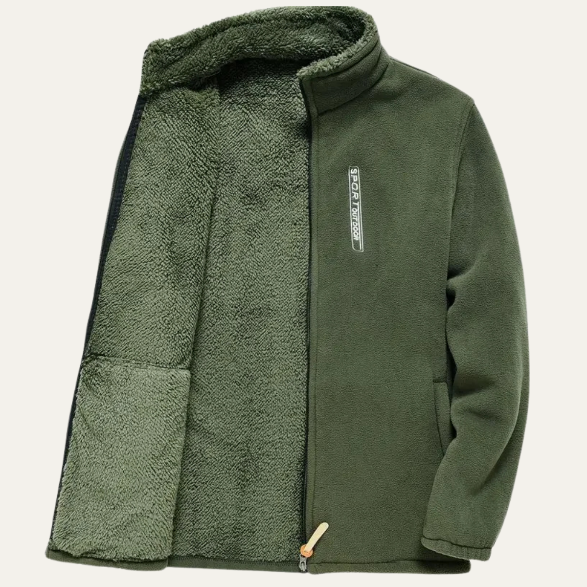 Men’s Full-Zip Sherpa Fleece Jacket