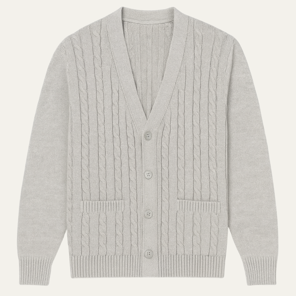 Men’s Classic Cable-Knit Cardigan