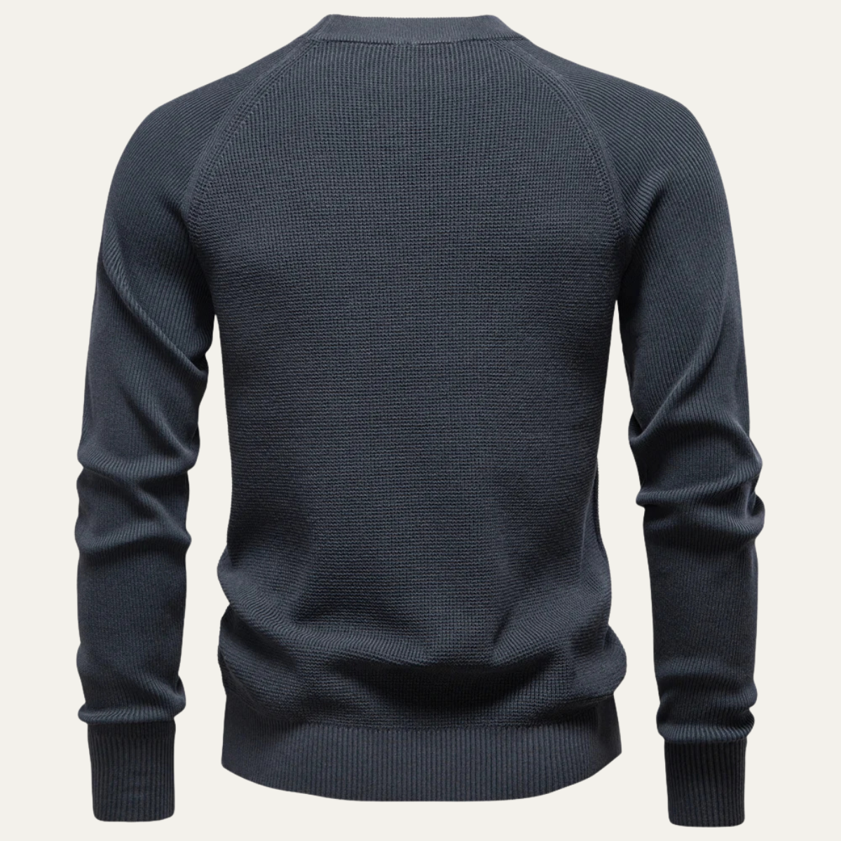 Men’s Textured Crewneck Knit Sweater