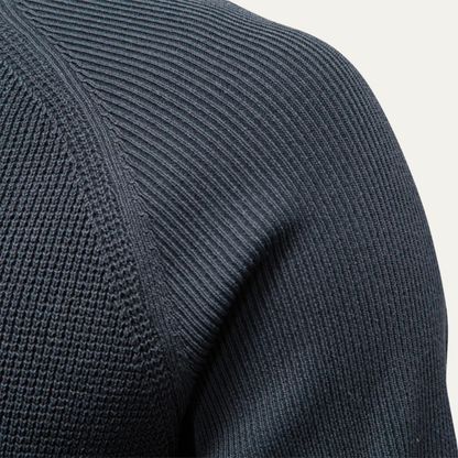 Men’s Textured Crewneck Knit Sweater